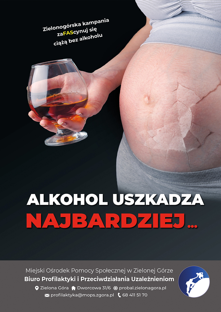 Ilustracja do informacji: "zaFAScynuj się ciążą bez alkoholu - ALKOHOL USZKADZA NAJBARDZIEJ..."